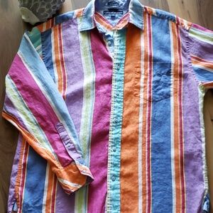 Tommy Hilfiger 100% Linen Button Up